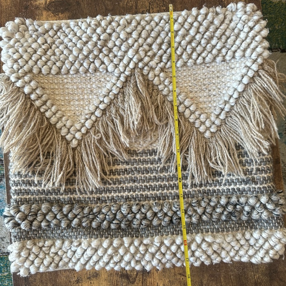 Textured Boho Throw Pillow Cover